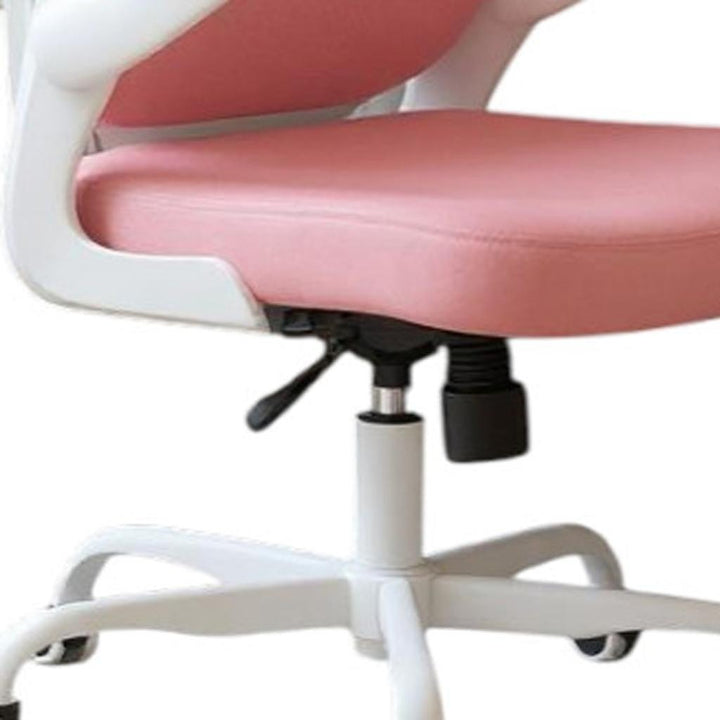 Ergonomic Office Chair Home Computer Desk Chair Adjustable Lumbar Support Flip Up Armrests Breathable Mesh Seat with Headrest Pink