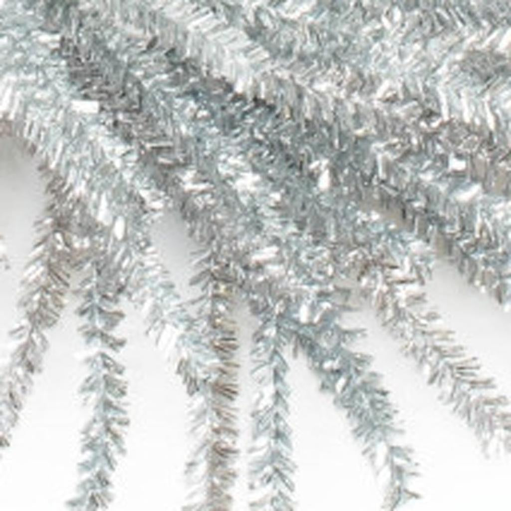 Silver Tinsel Glam Wreath – Sparkling Holiday Accent | Modern Christmas Decor | Trufairs