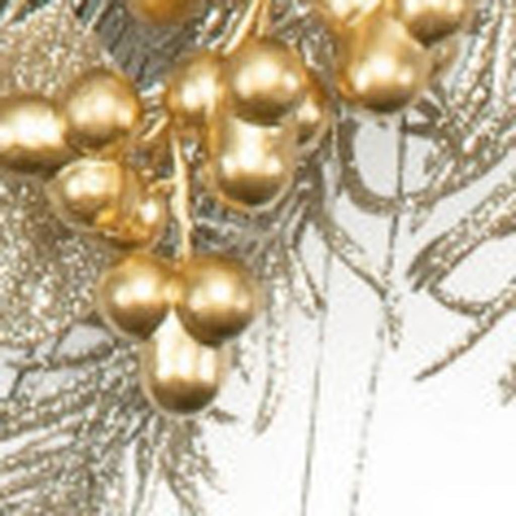 Eucalyptus Pine Glam Wreath – Mixed Metallic Holiday Accent | Christmas Decor | Trufairs