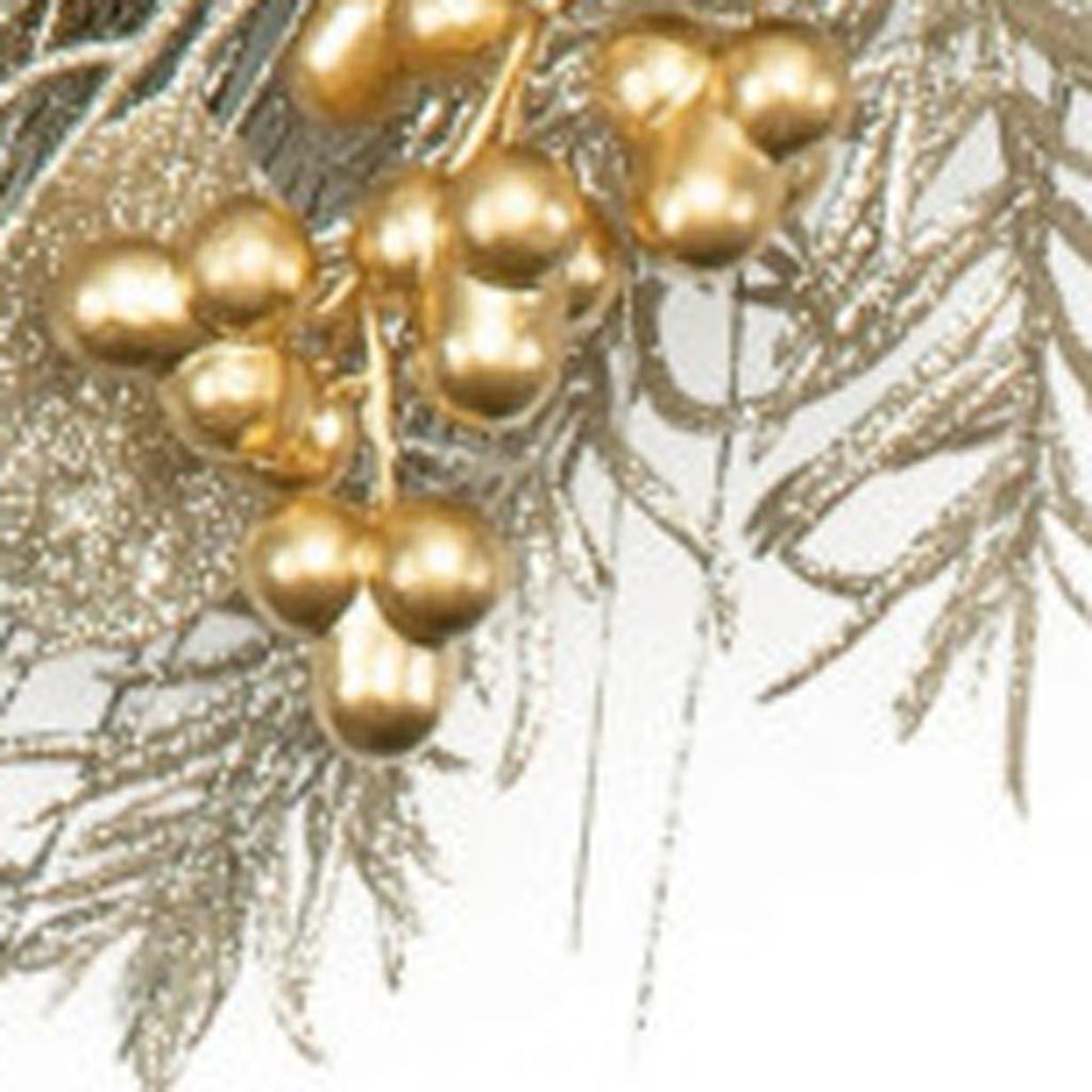 Eucalyptus Pine Glam Wreath – Mixed Metallic Holiday Accent | Christmas Decor | Trufairs