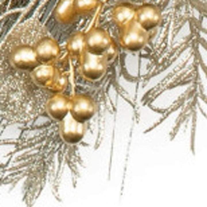 Eucalyptus Pine Glam Wreath – Mixed Metallic Holiday Accent | Christmas Decor | Trufairs