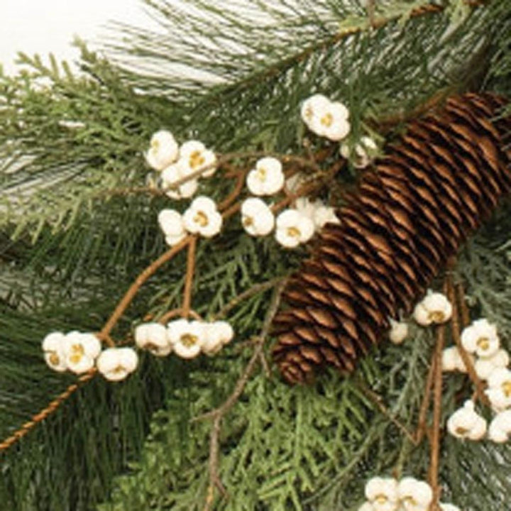 Pinecone Berry Woodland Wreath – Rustic Holiday Accent | Indoor Christmas Decor | Trufairs