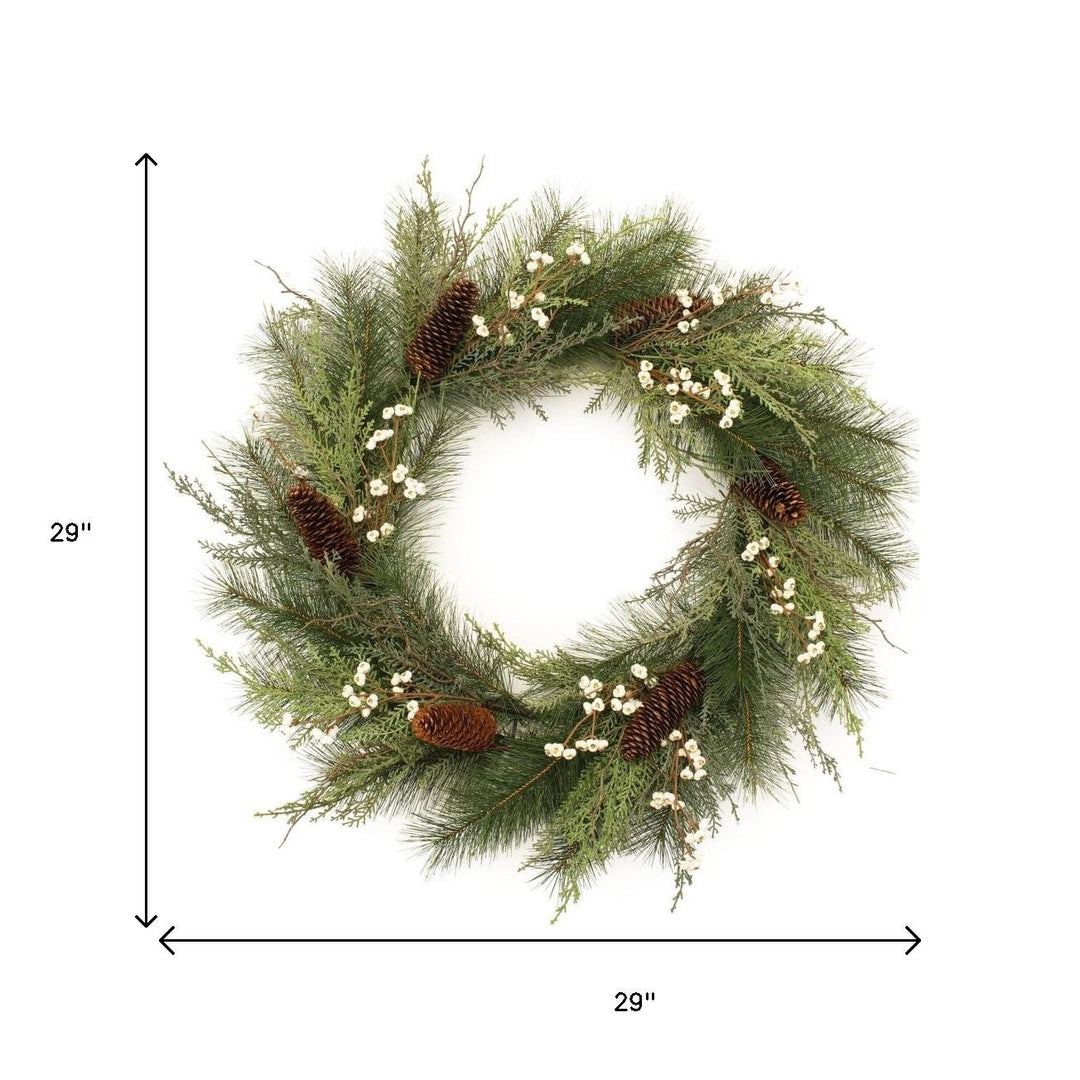 Pinecone Berry Woodland Wreath – Rustic Holiday Accent | Indoor Christmas Decor | Trufairs