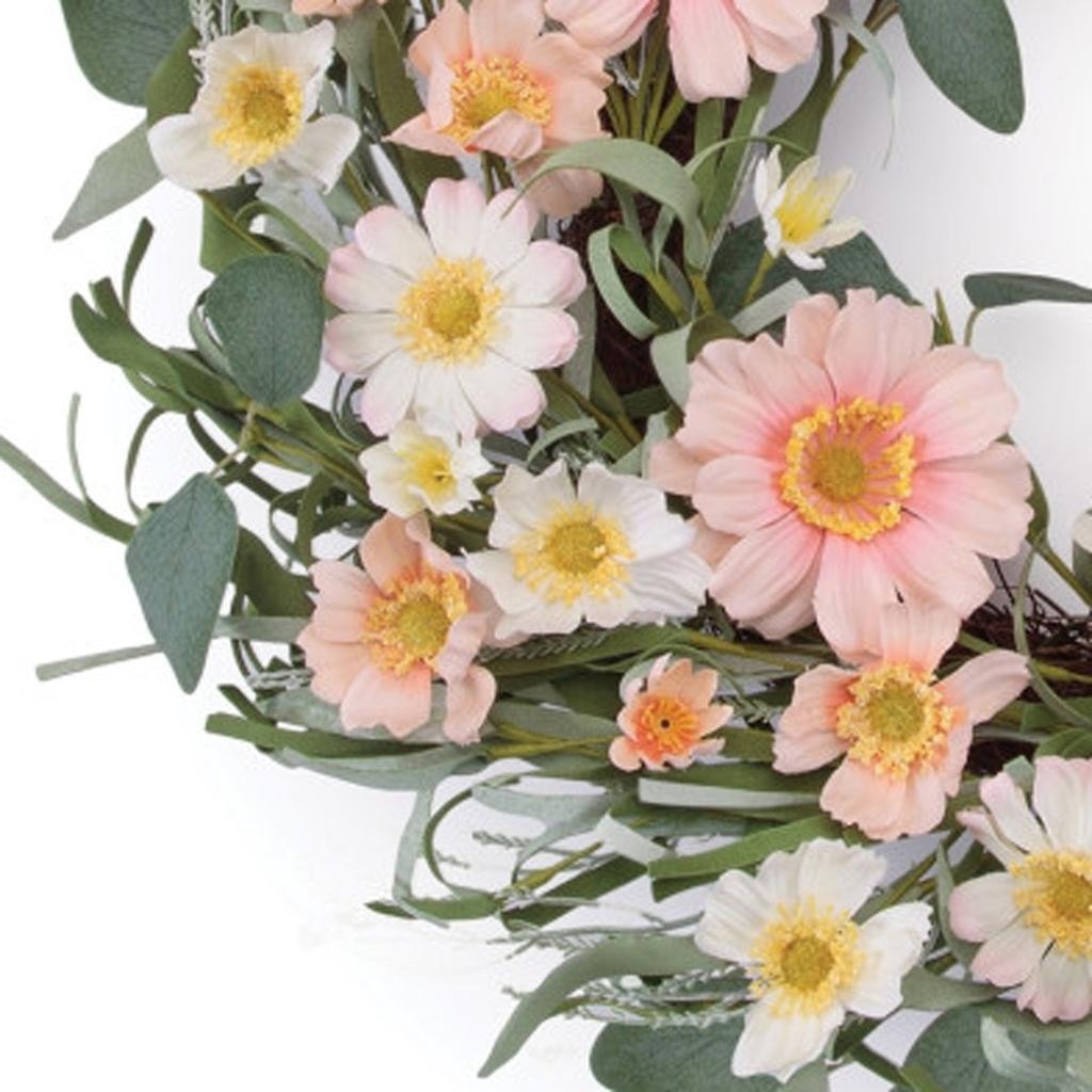 Spring Daisy Maple Wreath – Vibrant Bloom Accent | Indoor Decor | Trufairs