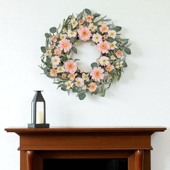 Spring Daisy Maple Wreath – Vibrant Bloom Accent | Indoor Decor | Trufairs