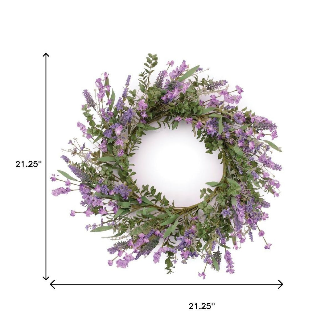 Lavender Bliss Assortment Wreath – Serene Spring Accent | Artificial Decor | Trufairs