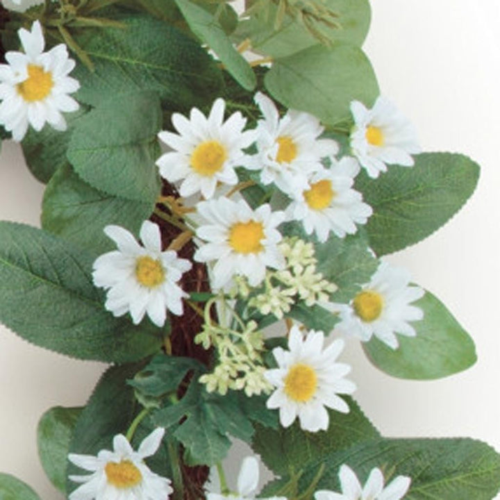 Daisy Fresh Bloom Wreath – Lively Spring Accent | Artificial Decor | Trufairs