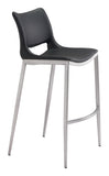 Ace Barstool Black & Silver