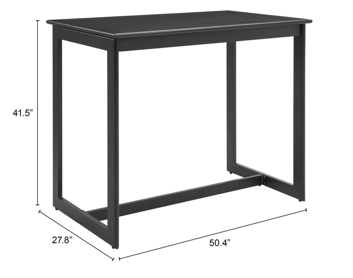 Midnight Wave Bar Table – Sleek Weather-Resistant Design | Modern Bar Furniture | Trufairs