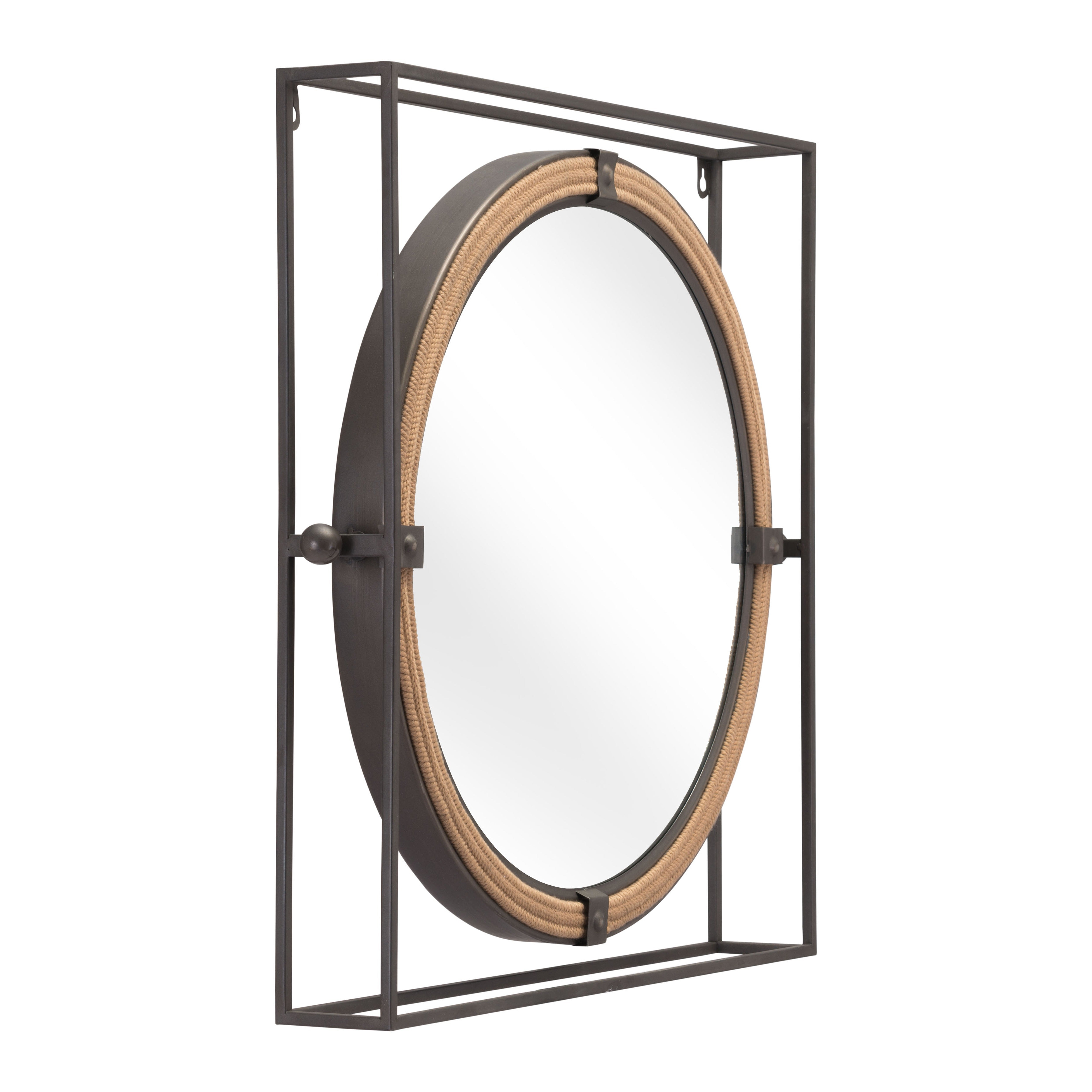 Capell Mirror Antique Gray