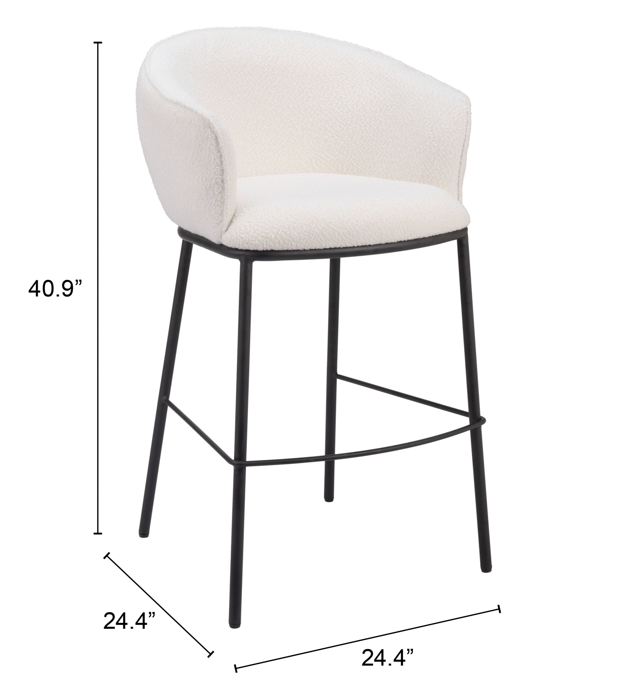 Essen Barstool Ivory