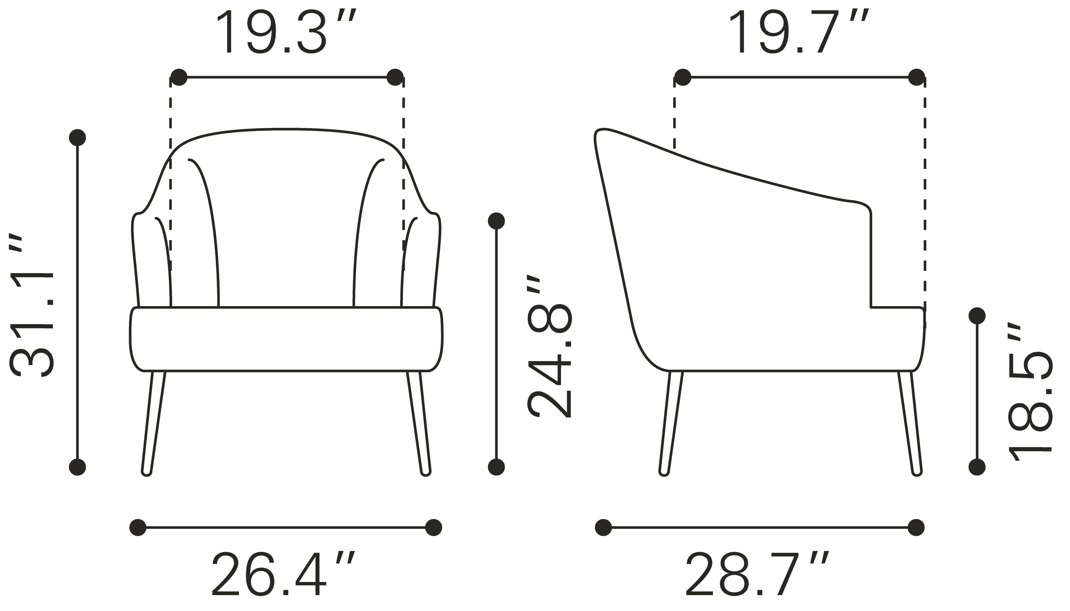 Ranier Accent Chair Yellow