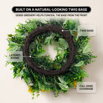 SUNFLOWER WREATH FOR FRONT DOOR – SUMMER FLORAL PORCH DÉCOR - 6