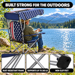 Camping Chair with Canopy – 2-Pack Folding Outdoor Chairs - 6