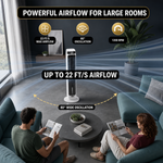 3-in-1 Evaporative Air Cooler Tower Fan with Remote Control - 6