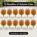 Artificial Fall Flowers for Outdoors – UV-Resistant, 12 Bundles - 6