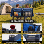 Heated Camping Chair – Single Chair & Double Loveseat Options - 6