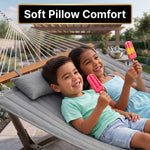 2-Person Quilted Outdoor Hammock 12FT – Double Layer with Pillow & Storage - 6