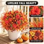 ARTIFICIAL FLOWERS FOR OUTDOORS – UV-RESISTANT FALL MIX - 6