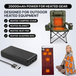 15,000–20,000MAH 5V/2A USB BATTERY PACK – RECHARGEABLE POWER BANK FOR HEATED CAMPING CHAIRS & BLANKETS - 6