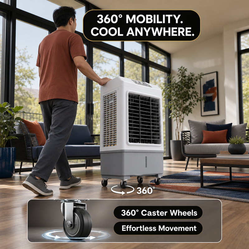 3-in-1 Evaporative Air Cooler Tower Fan with Remote Control - 6