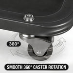 Rolling Mechanic Stool with Tool Tray - Creeper Seat with Wheels for Garage & Shop, Rolling Work Stool with Wheels for Mechanics, Auto Repair Workshop - 6