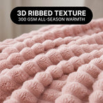 Throw Blanket – Soft, Lightweight Ribbed Design - 6