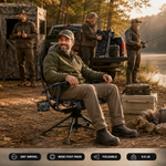 Portable Adjustable Hunting Chair with Swivel & Heated - 6