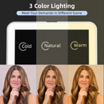 Portable LED Makeup Mirror – Rechargeable, Adjustable Brightness, Compact & Travel-Friendly - 6