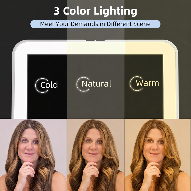 Portable LED Makeup Mirror – Rechargeable, Adjustable Brightness, Compact & Travel-Friendly - 6