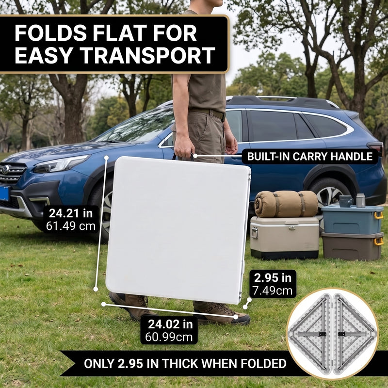 4 ft Adjustable Folding Camping Table - 6
