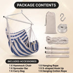 Premium Cotton Hanging Hammock Chair for Indoor & Outdoor Relaxation - 6
