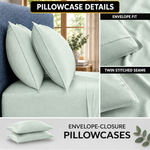 Bamboo Cooling Sheets – 300TC Viscose Sateen Sheet Set - 6
