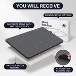 STONE BATH MAT – QUICK-DRY DIATOMACEOUS EARTH SHOWER MAT - 6