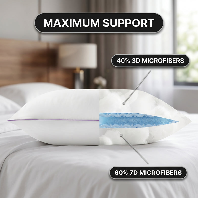 Down Alternative Pillows – Hotel Quality, Medium Support 2, 4 And 6 Pack - 6