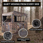 SucceBuy 270° & 360° See Through Pop Up Hunting Blind, 2-3 Person / 3-4 Person Ground Deer Blind with Carrying Bag, Portable Hunting Tent - 6