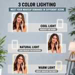 Portable LED Makeup Mirror – Rechargeable, Adjustable Brightness, Compact & Travel-Friendly - 6