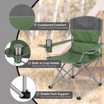 Outdoor 4-Piece Folding Chair and Table Set – Perfect for Camping and Picnics - 6