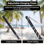 2-Person Outdoor & Indoor Hammock with Adjustable Height, Pillow & Stand – Portable, Sturdy, Colorful - 6