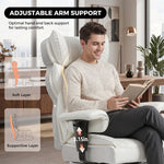 Big & Tall Office Chair with Footrest – Reclining Ergonomic Executive Chair, Wide Memory-Foam Seat, Adjustable Height - 6