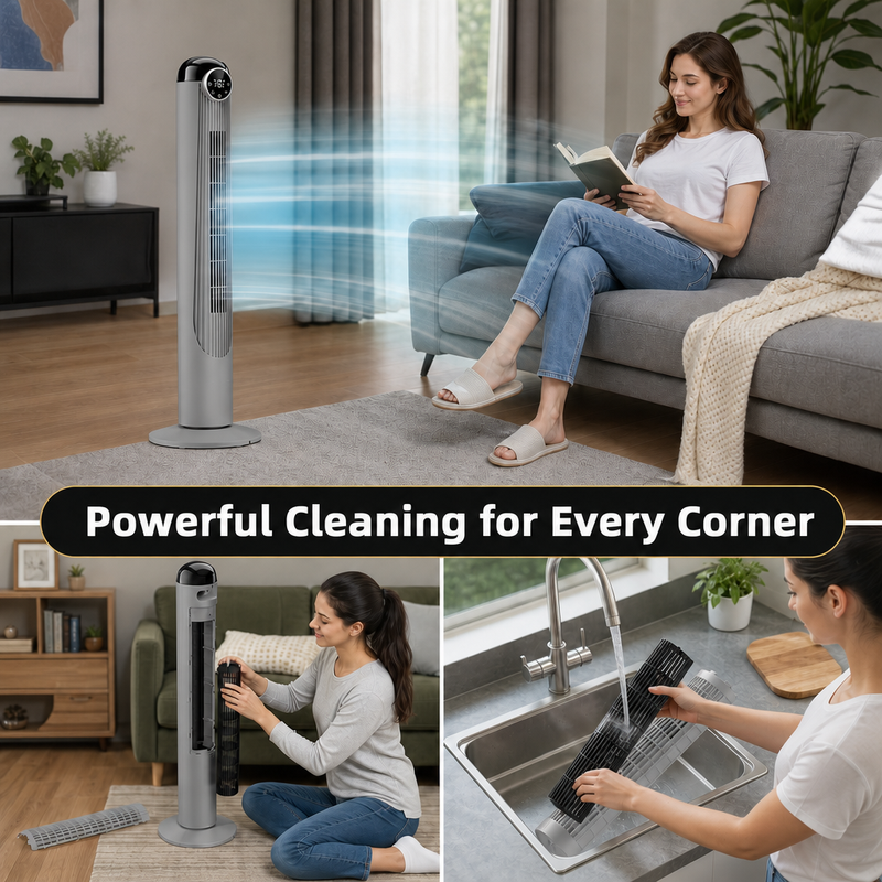 Tower Fan With Remote – 90° Oscillation, 36″ & 42″ - 6