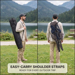 Oversized Portable Camping Chair with Lumbar Support & Cooler Bag - 6