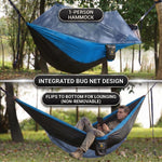 Camping Hammock with Mosquito Net – 1-2 Person, Nylon - 6