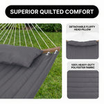 2-Person Hammock with Adjustable-Height Stand, Pillow & Carrying Bag - 6