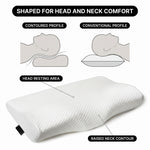 Contour Memory Foam Pillow – Butterfly, Wave & Classic Styles - 6