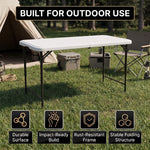 4 ft Adjustable Folding Camping Table - 6