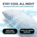 Adjustable Cooling Shredded Memory Foam Pillows, Set of 2 – Standard, Queen & King - 6