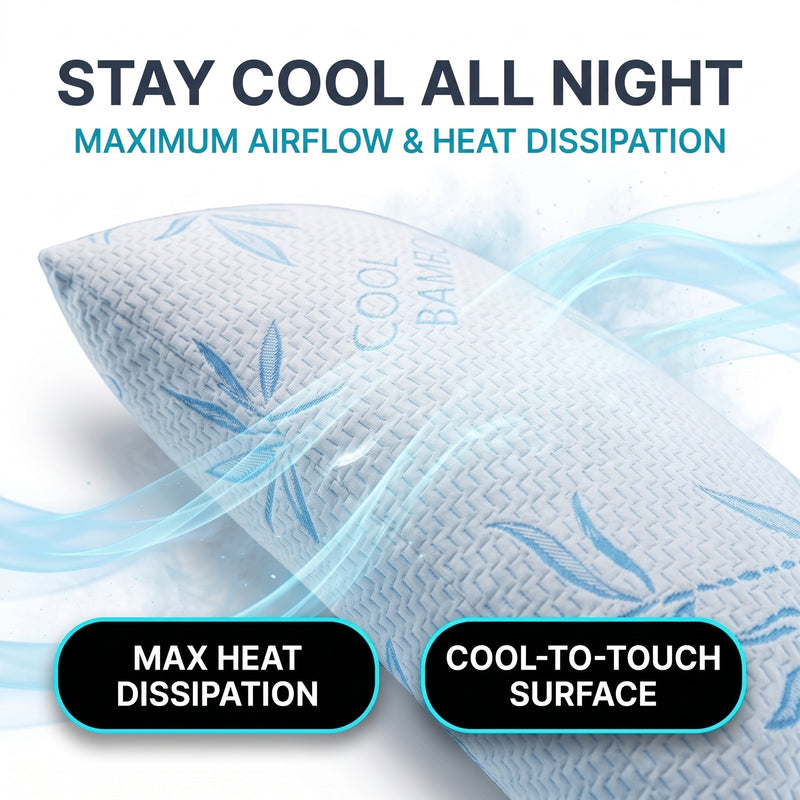 Adjustable Cooling Shredded Memory Foam Pillows, Set of 2 – Standard, Queen & King - 6