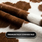 Faux Cowhide Rug – Animal Print Area Rug for Living Room, Bedroom & Office - 6