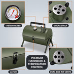 PORTABLE TABLETOP BBQ GRILL – CHARCOAL OUTDOOR GRILLS FOR CAMPING, PATIO, BEACH & BACKYARD - 6